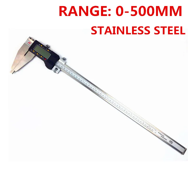 Imagem -03 - Medidor Eletrônico de 0500 mm 20 Polegadas para Trabalho Pesado Calibre Vernier Digital Ferramenta de Medição com Ponta de Mandíbula