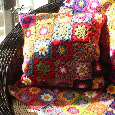 Crochet Hook Bolster Pillow Crochet Chair Cushion Core Sofa Cushion Car Back Cushion Decor Party Photography Accessories