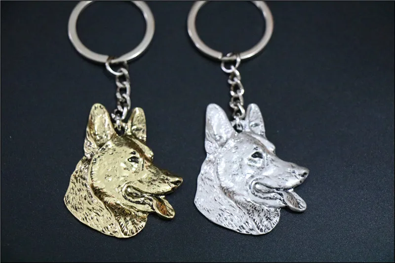 New Fashion German Shepherd  Keychain jewelry Popular dog Key Chain Key Ring