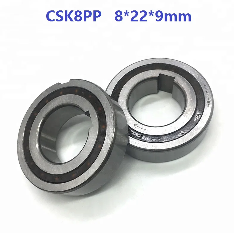 100pcs CSK8PP 8mm One Way Clutch Bearing With dual keyway 8x22x9 mm Sprag Freewheel Backstop Bearing 8*22*9mm