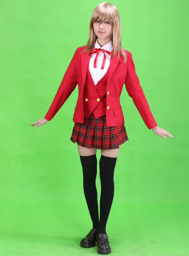 Mahou Sensei Negima Cosplay Costume - High School Female Winter Outfit