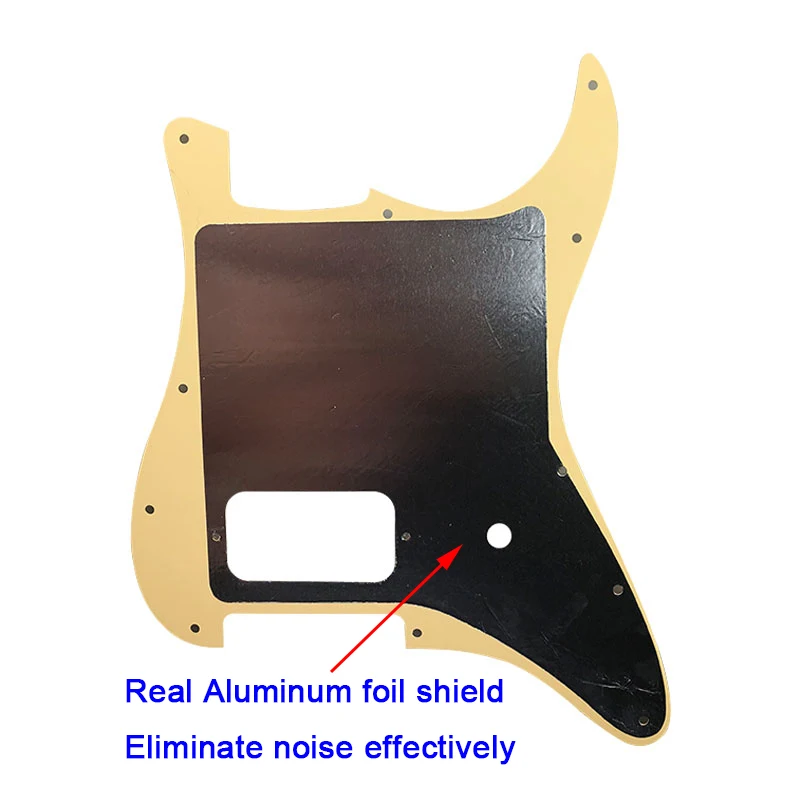 Pleroo Custom Guitar Pickguards With 11 Screws Suit For Fender Left Handed Tom Delonge Strat Guitar With One Bridge Humbucker