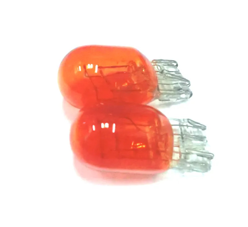 (10 Pieces/Lot)new 580 7443 1891 W21/5W T20 W3x16q XENON Car Light Bulb Auto Lamp 12V 21/5W Amber Double Filament Car Light Bulb