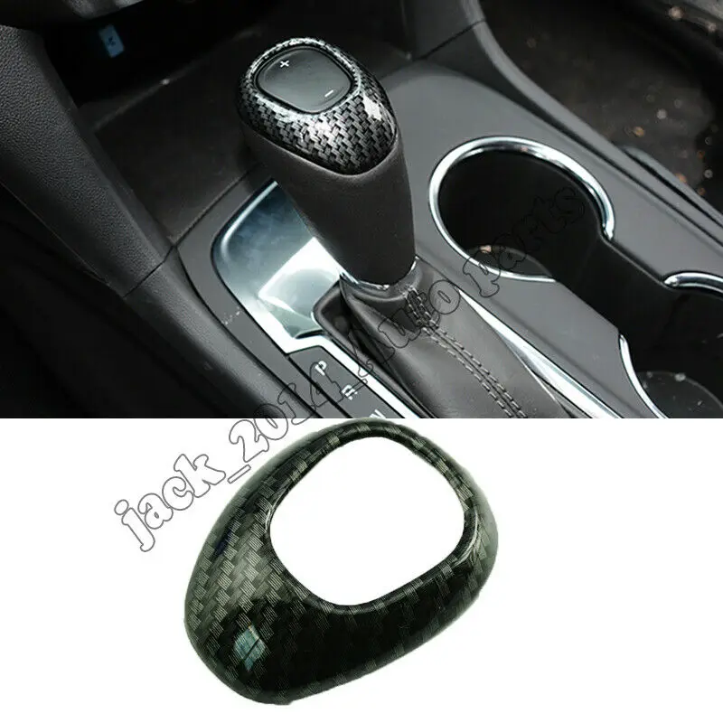 Carbon fiber Inner Gear Shift Head Knob Lever Cover For Chevrolet Equinox 17-18