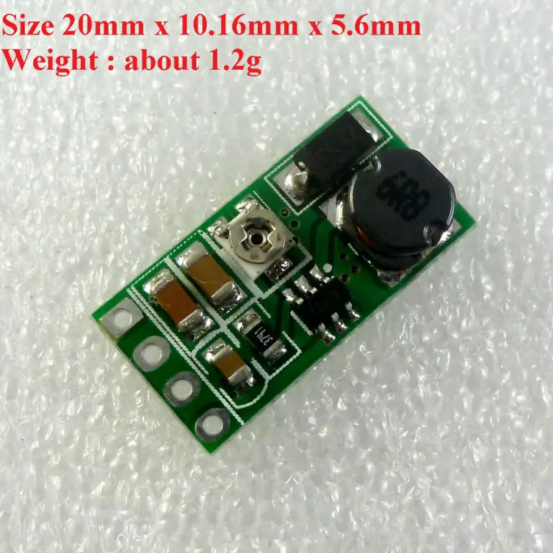 3 Pcs DC 3.3V 3.7V 5V to 6V 9V 12V Adjustable Step-Up Boost Voltage Regulator Power Supply Module