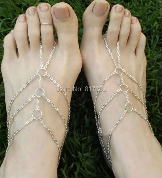 Women\'s Sexy Anklet Ankle Bracelet Barefoot Sandals Foot Jewelry Leg Chain On Foot BY226