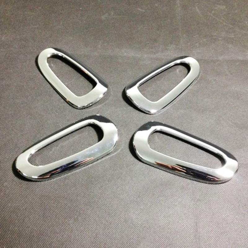 For Citroen Elysee C-Elyse Accessories 2014 2015 2016 ABS Chrome Car door handrail Switch frame Cover Trim car styling 4pcs