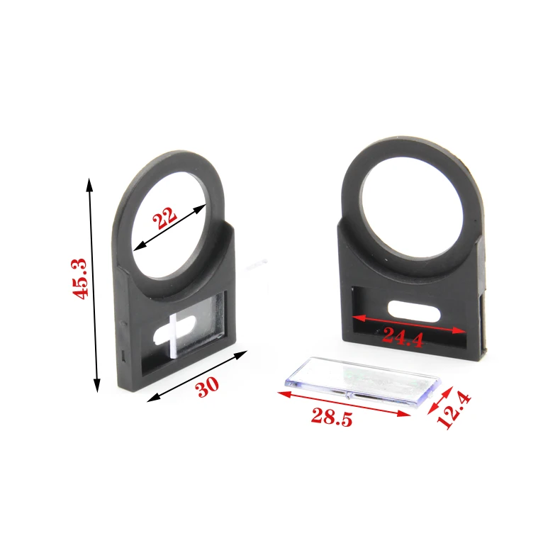 5PCS YT1828  Hole Size 22mm Nameplate  Rack Notice Signboards Nterpretive Panels  side inserted Button accessories Fasteners