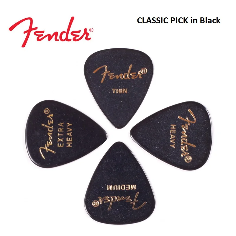 FDR 351 SHAPE CLASSIC PICKS - Black, 4 Gauge Available, Sell by 1 piece