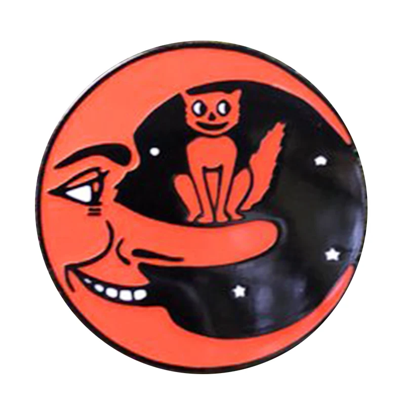 

moon cat pin
