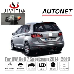 JIAYITIAN-cámara de visión trasera para Volkswagen, VW, Golf 7, Sportsvan 2015 ~ 2018, CCD, visión nocturna, cámara de respaldo, cámara de matrícula, RAC