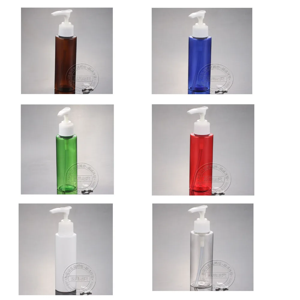 

frees shipping 30pcs/lot Capacity 100ml six color Flat shoulder socket pump,plastic bottle