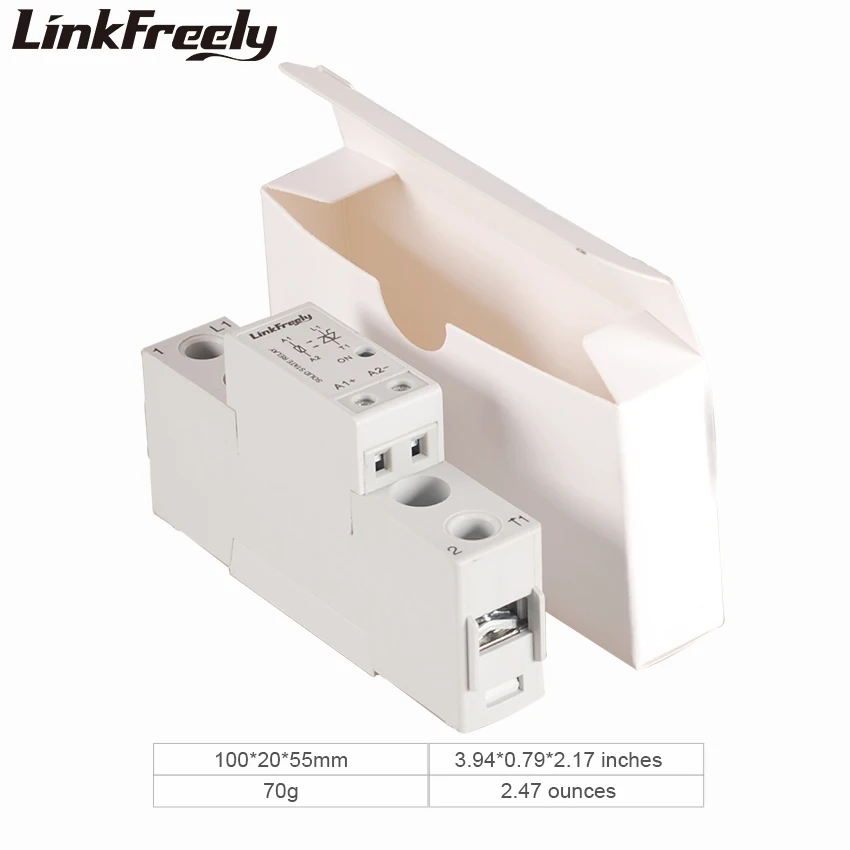 TRA48D40 Mini Intelligent Automation SSR Solid State Relay 40A DC AC Output 42-480VAC Input 5V 12V 24V 32VDC Voltage Relay Board