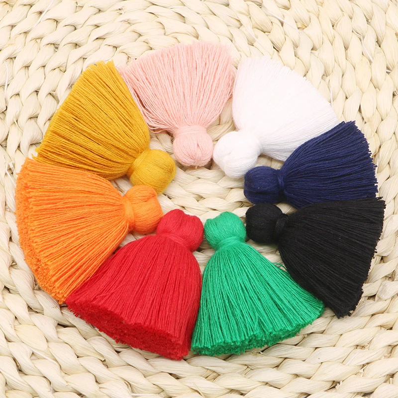10PC 6CM Mini bawełna Fat Tassel wisiorek tekstylia domowe kurtyna odzież wisiorek Tassel Diy futerał na klucze bransoletka naszyjnik Craft frędzle