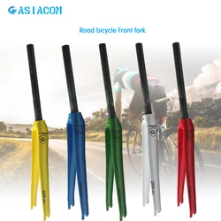 Newest lightest 5 colors ASIACOM Road bicycle full carbon fibre fork hard fork Track Fixed Gear bike carbon front fork