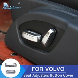 for Volvo XC60 S60 V40 V60 S80 S40 C30 C70 Seat Adjusters Button Cover Aluminum Alloy Interior Trim  Accessories