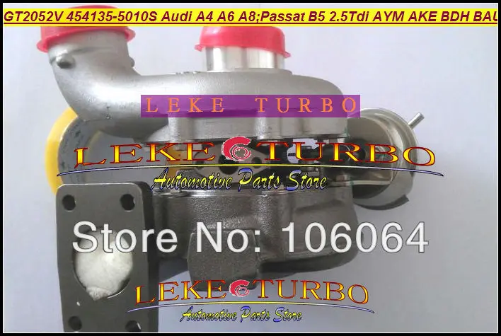 Free Ship GT2052V 454135-5010S 059145701D Turbocharger For Audi A4 A6 A8 For Volkswagen Passat B5;Skoda Superb I 2.5 AYM/AKE/BDH