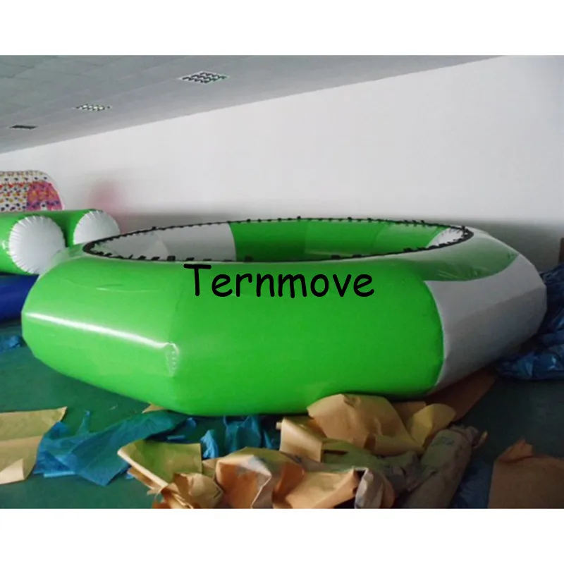 inflatable floating platform trampoline jumping bed floating water toys Gymnastics Trampoline water bouncer inflatable bouncer