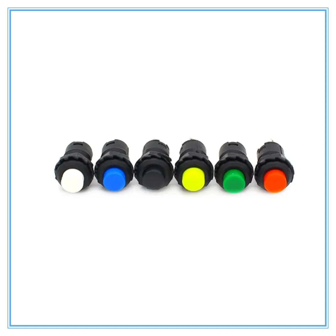 1pcs Self-Lock /Momentary Pushbutton Switches DS228 DS227 12mm OFF- ON Push Button Switch 3A /125VAC 1.5A/250VAC