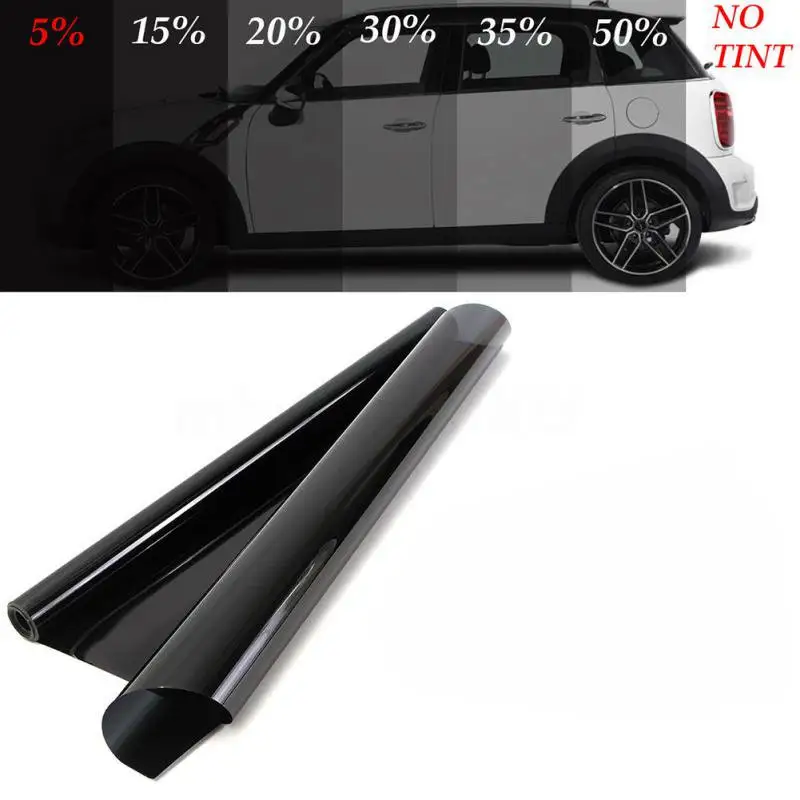 50cmx100cm Black Car Window Foils Tint Tinting Film Roll Car Auto Home Window Glass Summer Solar UV Protector Sticker Films