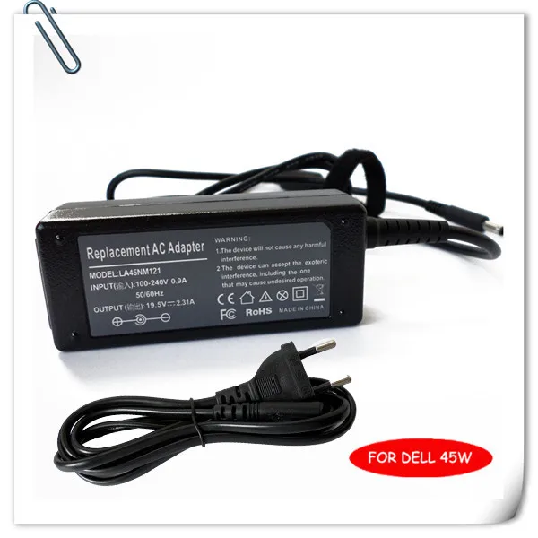 AC Adapter Power Supply for Dell 3RG0T PA-1450-66D1 XPS L321X L322X 13-L321X XPS 13-L322X JT9DM FA45NE ordenadores portatiles