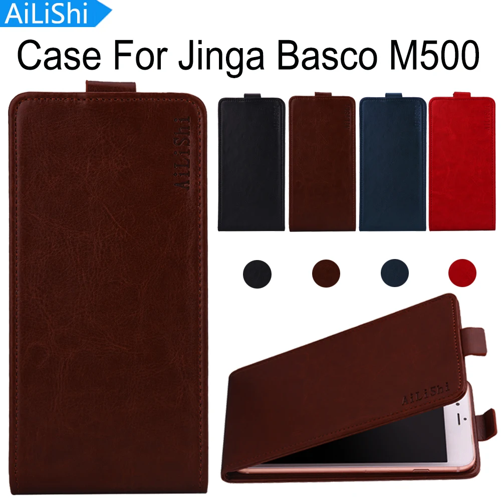 AiLiShi 4 Colors For Jinga Basco M500 Case Top Quality Flip Fashion PU Protective Cover Skin Luxury Leather Case With Card Slot