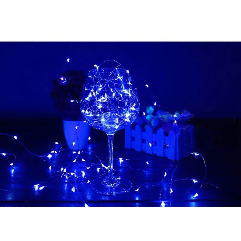5M 10M LED Bendable Silver Wire Fairy String Lights Tree Branch Twigs 1A power