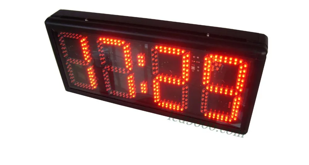 8inch 4digits red time and temperature clock(HST4-8R)