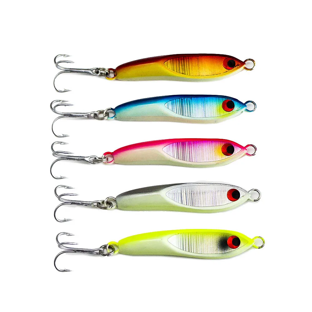 Countbass Jigging Lures  16g, 0.56oz Micro Metal Fishing Lures, Luminous Belly