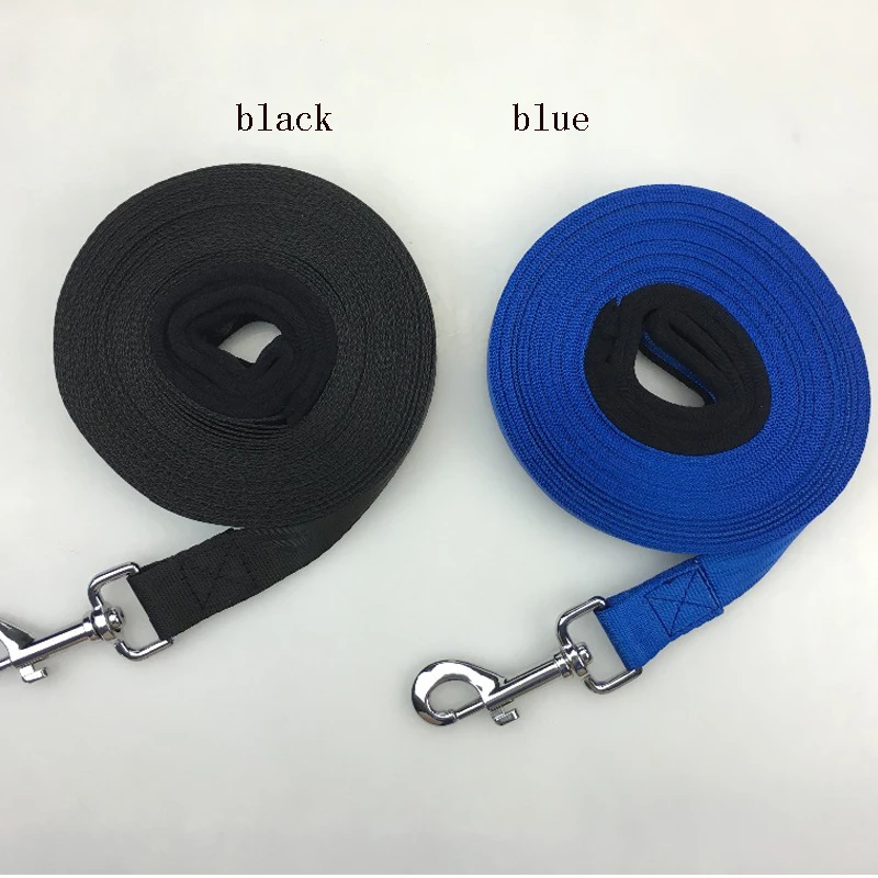 

Pet Lead Leash for Dogs blue black Nylon 20 meters 10 meters training dog leash Walk Dog Leash Selectable Size Outdoor Security