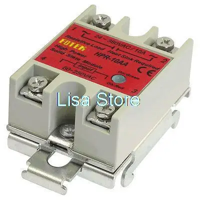 10Amps Temperature Control Solid State Relay w DIN Rail HPR-10AA