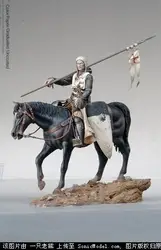East Crusader Resin Model Kit 90 Mm Collectible Statue Unpainted Resin Craft for Hobbyists