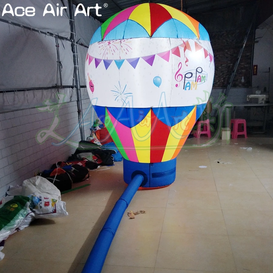 ที่กําหนดเองพิมพ์ป้ายโฆษณา Inflatable Rooftop Air บอลลูนหลังคาตกแต่งพิมพ์ฟรีโดย Ace Air Art