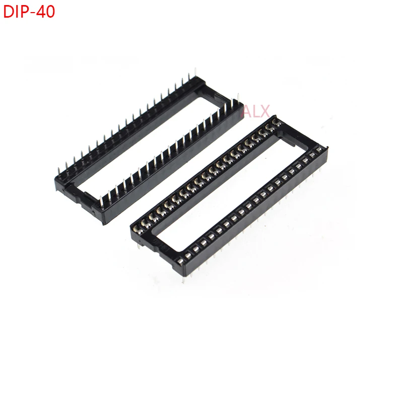 5PCS DIP40 IC SOCKET DIP CHIP TEST HOLDER Adaptor 40 PIN dip-40 40p  40PIN 2.54MM PITCH CONNECTOR