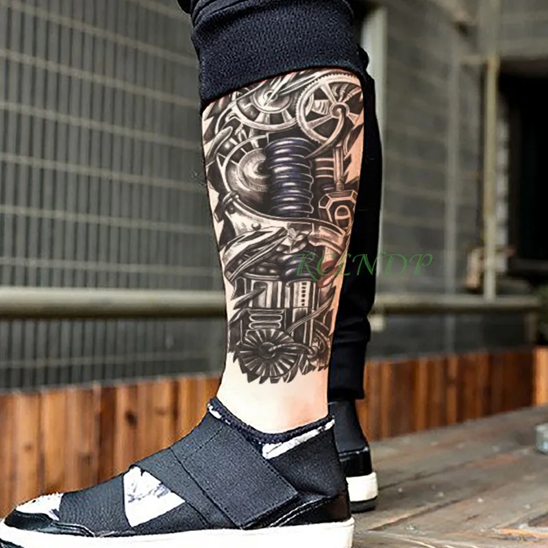 Waterproof Temporary Tattoo Sticker 3D robot arm stickers tatto flash tatoo fake tattoos for men