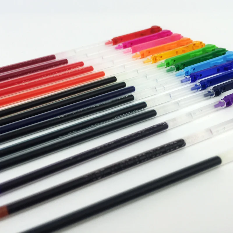 6pcs/lot Pilot Hi-Tec-C Coleto Gel Multi Pen Refill 0.4mm Black/Blue/Red/ 15 colors available