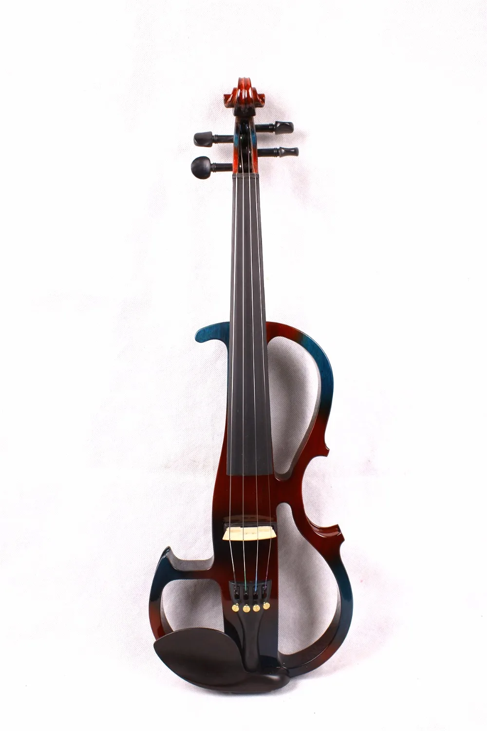 New 4 string 4/4 Electric Violin Flame guitar shape Powerful Sound Big jack #4  mp3