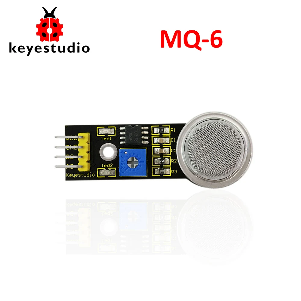 Keyestudio MQ-6 Propane Butane Liquefied Petrol Gas Natural Gas Sensor Module for Arduino Sensor Starter DIY Electronic Project