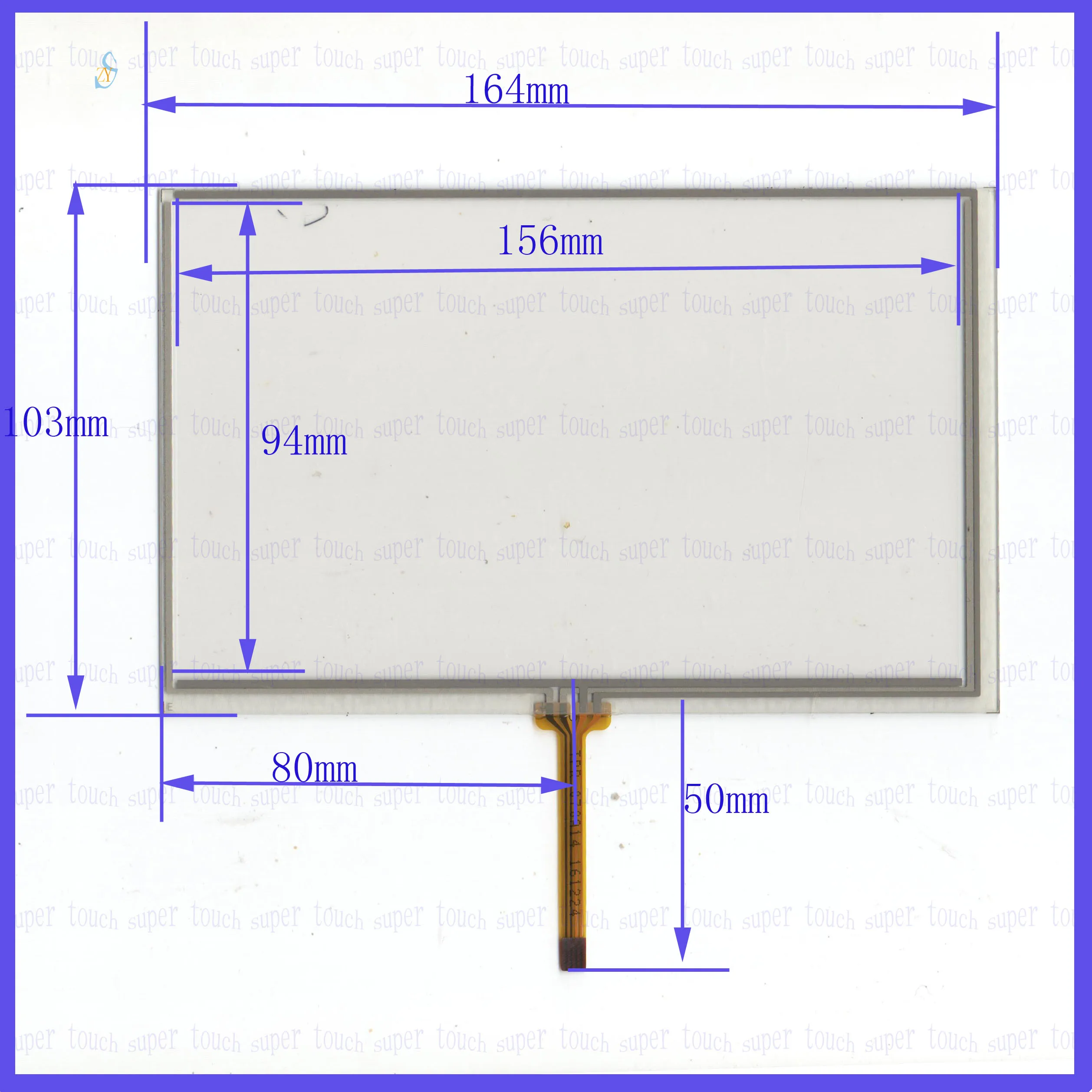 

ZhiYuSun HLD-TP-1600 this is compatible 7inch 4 lins Touch Screen glass touchsensor digitizer GLASS Good quality assur