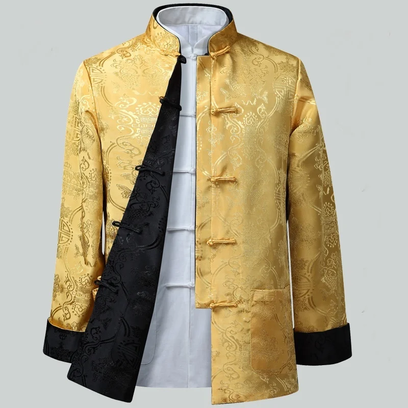 Mens chinese jackets shanghai tang traditional chinese clothing for men kung fu uniform traditional chinese clothing Q126