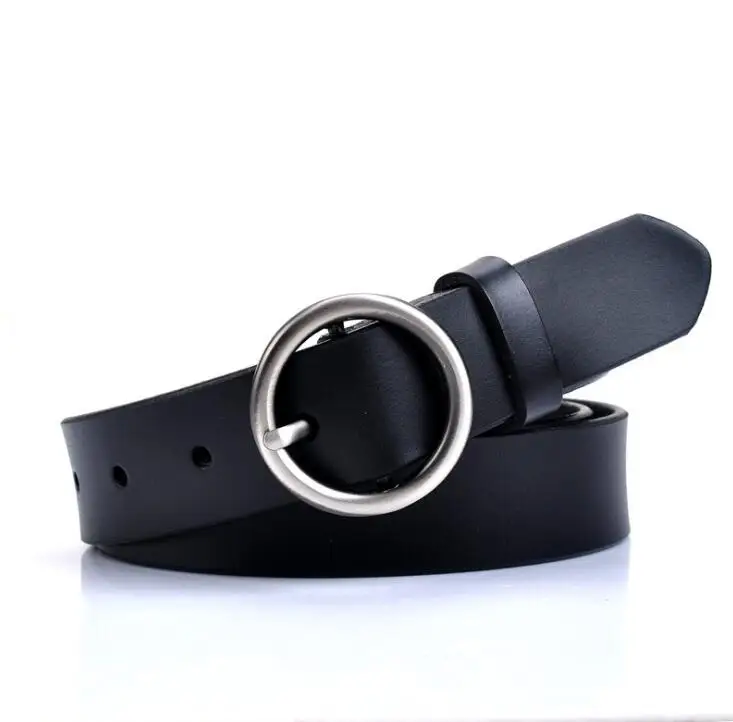 

New Fashion leather belt for women belts cow genuine leather alloy pin buckle fashion style design cinto feminino original brand