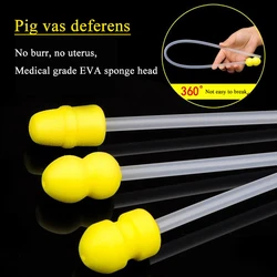 Pig Semen Catheter Sow Artificial Insemination Instruments Disposable Vas Deferens Intrauterine Sponge Head Foam Tip Farming