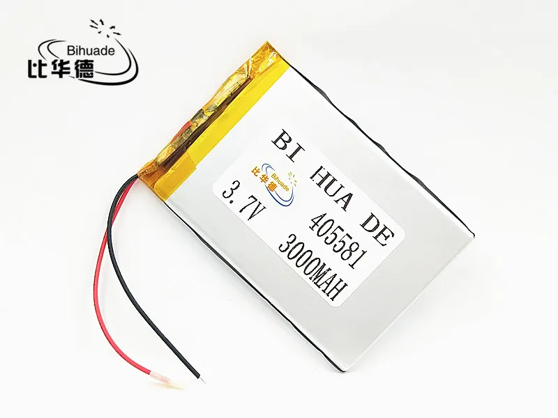 3.7 فولت 3000mAh 405581 ليثيوم بوليمر ليثيوم بو ليثيوم أيون خلايا بطارية قابلة للشحن ل Mp3 MP4 MP5 لتحديد المواقع
