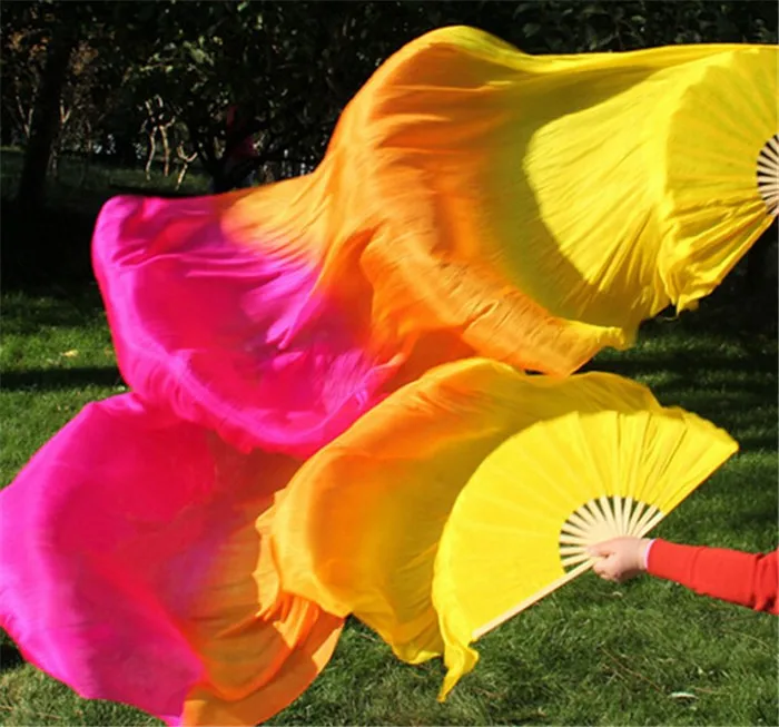 Bambú De Seda Colorido Hecho A Mano Para Danza Del Vientre, | Cuotas