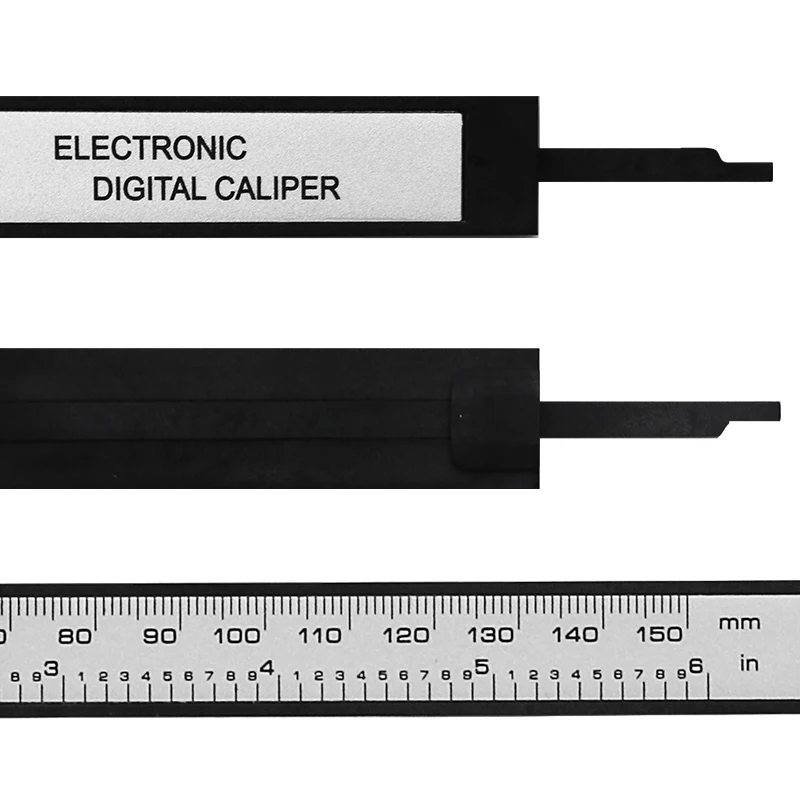 Jigong 150Mm 6'inch Lcd Digitale Elektronische Koolstofvezel Nonius Schuifmaat Micrometer Meetinstrument