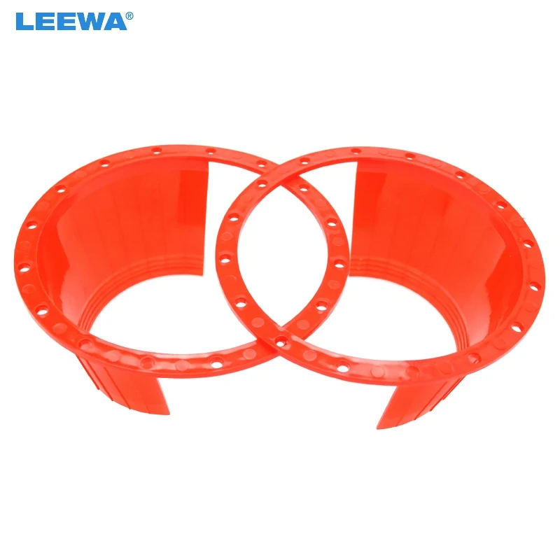 

LEEWA 2pcs 6.5" Car Auido Horn Speaker Waterproof Cover Plastic Protective Horn Spacer Stereo Speaker Washer Cover #CA5518