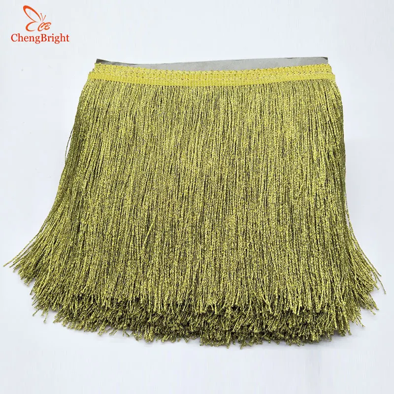 

CHENGBRIGHT 10 Yard High Quality Sparkling Fringe Trim Tassel Fringe Trimming Latin Dress Stage Clothes Accessories Lace Ribbon