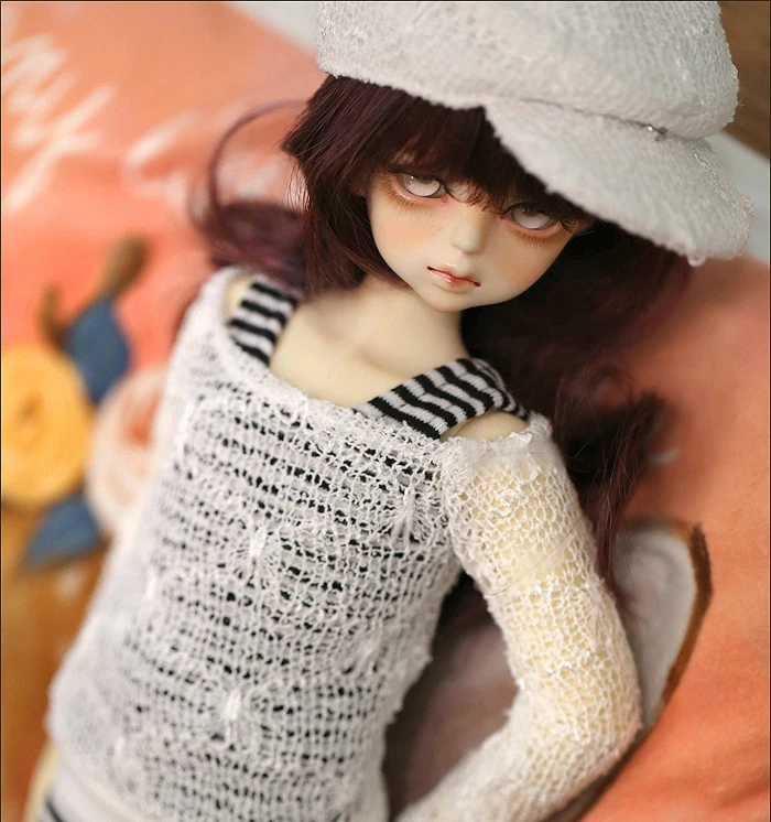 

Детская игрушка ручной работы, аксессуары для кукол 1/3 1/4 BJD/SD, Одежда для куклы, белый Шелковый цветок, комплект одежды для отдыха