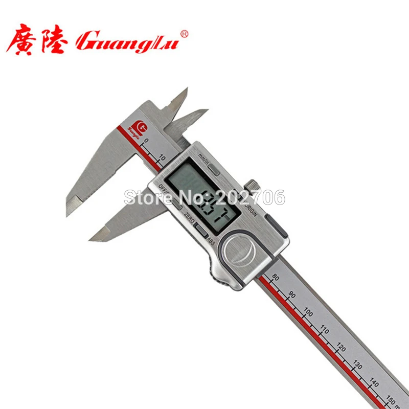 Guanglu brand 0-150mm 6inch  ABS origin Digital Caliper electronic vernier caliper micrometer gauge