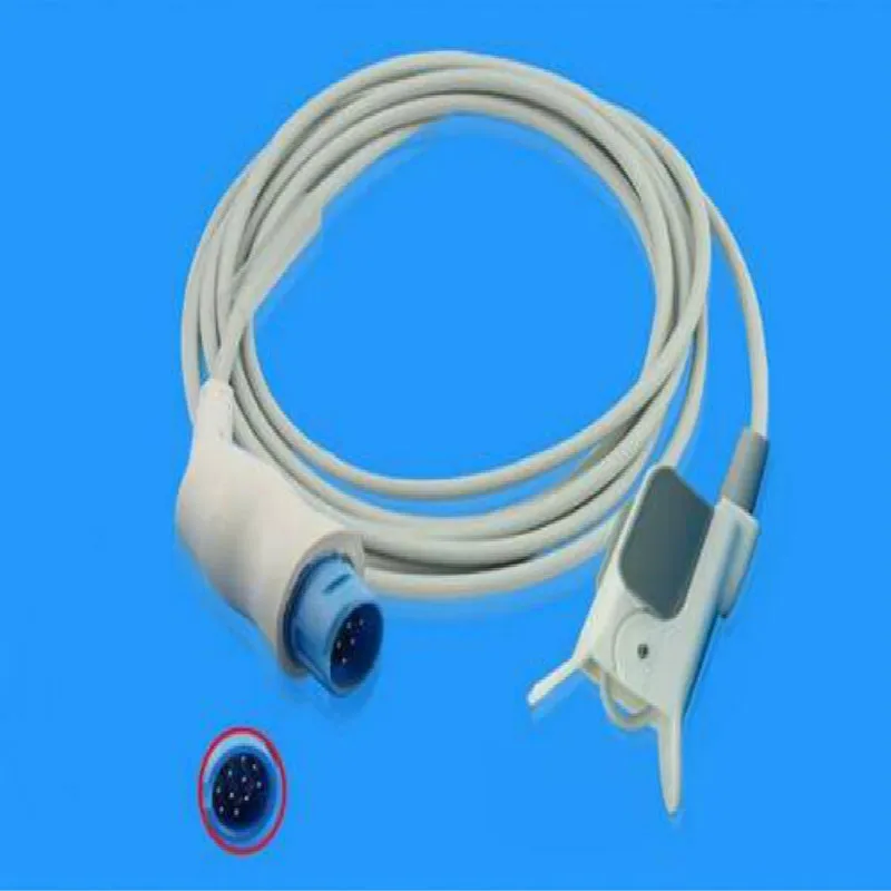 FREE SHIPPING Compatible For NIHON KOHDEN LifeScope10pin Pediatric Fingerclip SPo2 Sensor Spo2 Probe Monitor Sensor Oxygen Probe